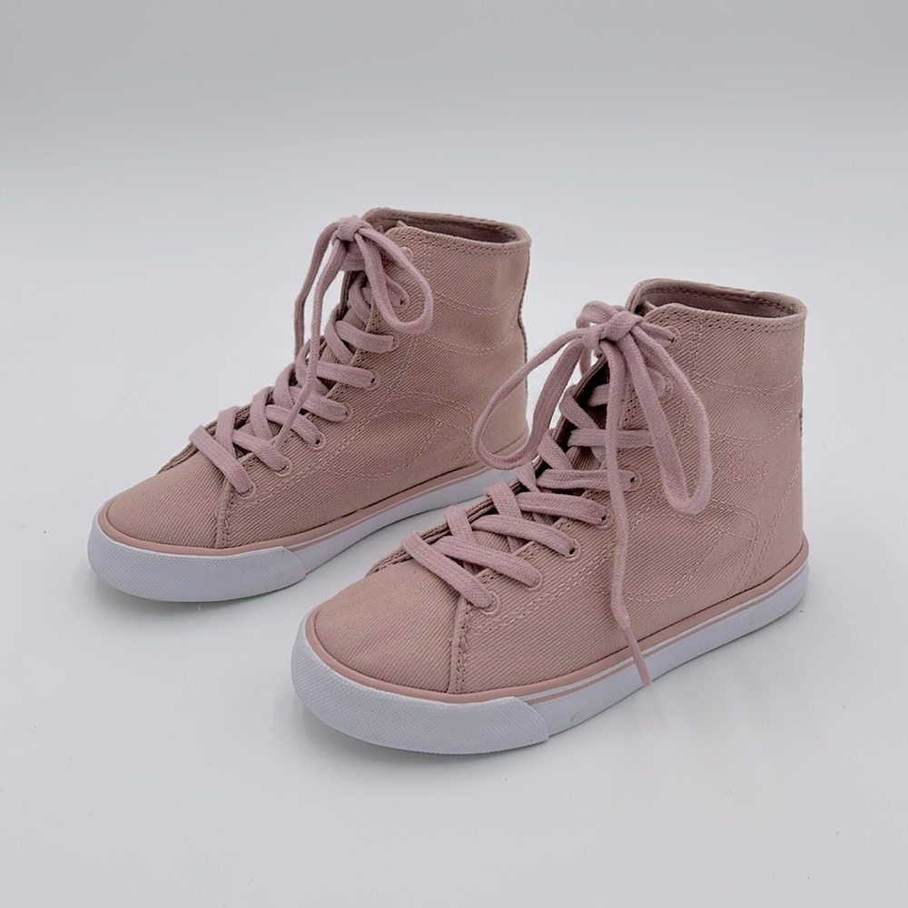 Pastry Pink High-Top Kids Sneakers
